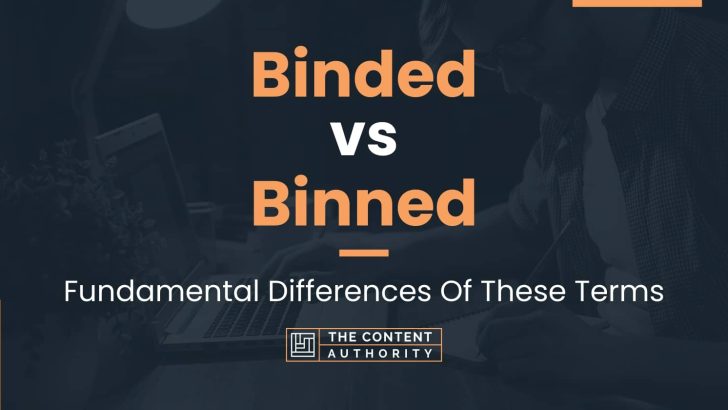 Binded vs Binned: Fundamental Differences Of These Terms