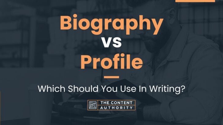 biography vs journal