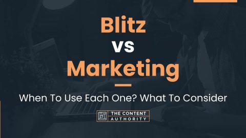 Blitz vs Marketing: When To Use Each One? What To Consider