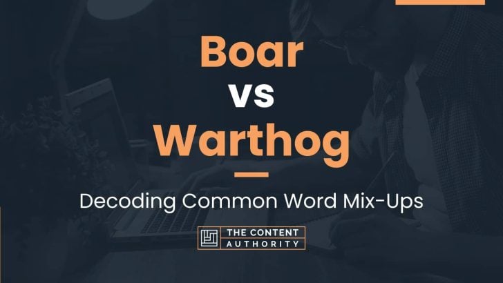 Boar vs Warthog: Decoding Common Word Mix-Ups