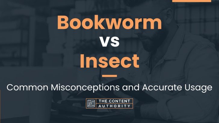 Bookworm vs Insect: Common Misconceptions and Accurate Usage