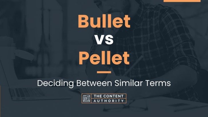 Bullet vs Pellet: Deciding Between Similar Terms