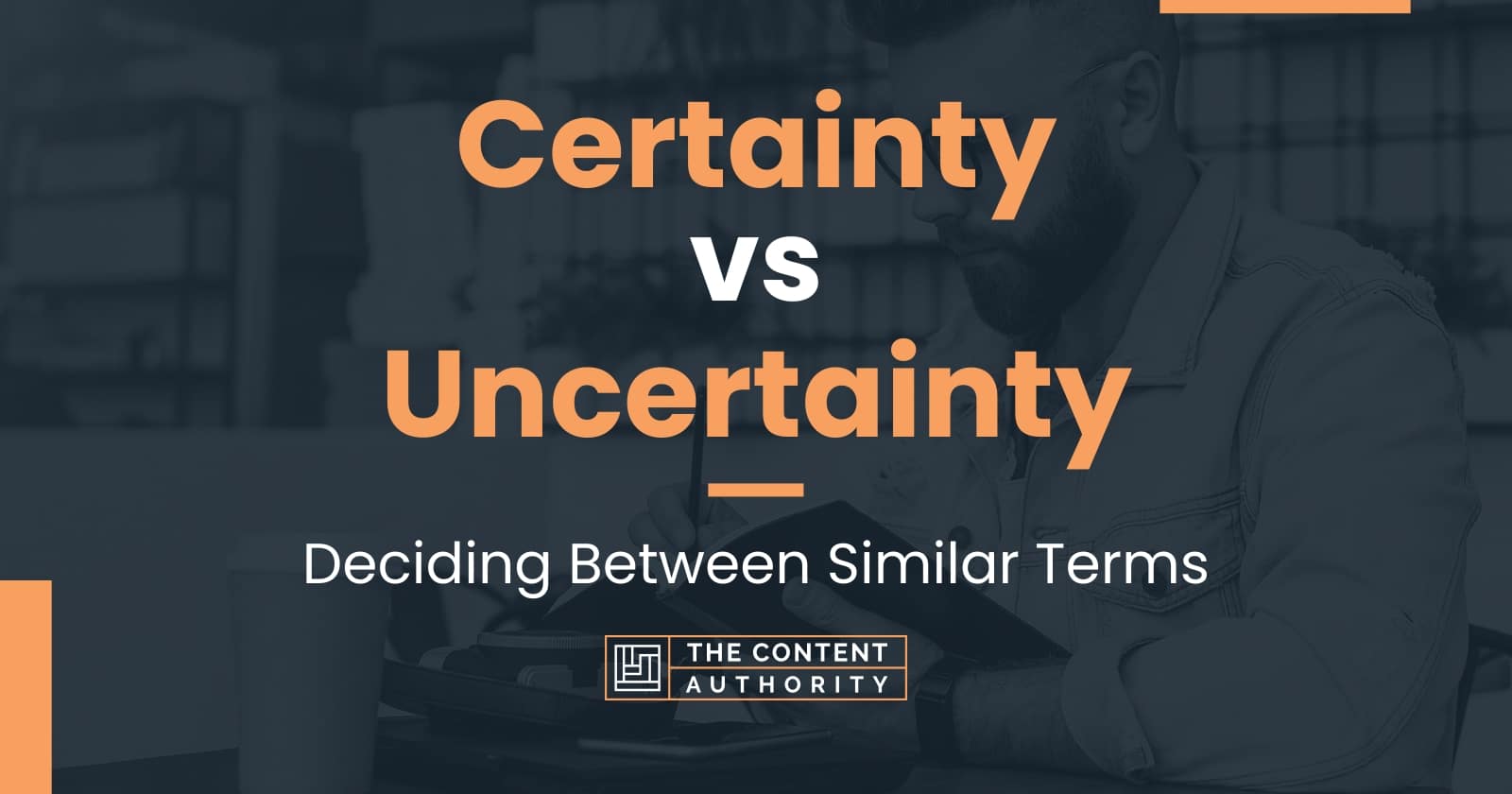 Certainty vs Uncertainty: Deciding Between Similar Terms