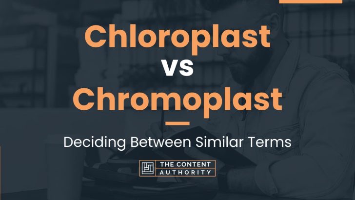 Chloroplast vs Chromoplast: Deciding Between Similar Terms