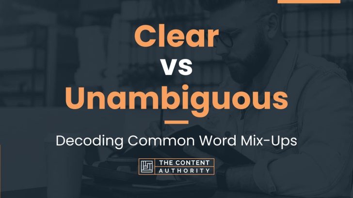 Clear vs Unambiguous: Decoding Common Word Mix-Ups