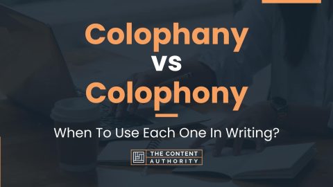 Colophany Vs Colophony: When To Use Each One In Writing?