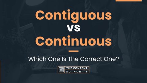 Contiguous vs Continuous: Which One Is The Correct One?