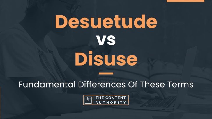Desuetude vs Disuse: Fundamental Differences Of These Terms