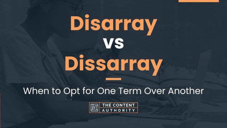 disarray-vs-dissarray-when-to-opt-for-one-term-over-another