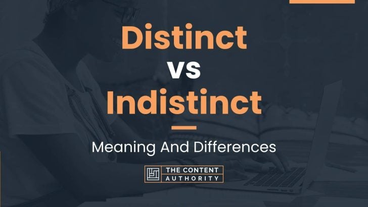 Distinct vs Indistinct: Meaning And Differences