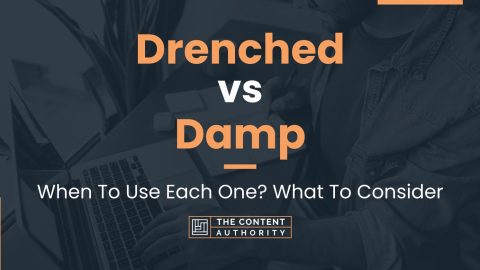 Drenched vs Damp: When To Use Each One? What To Consider