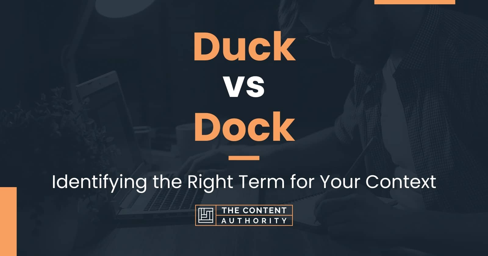 Duck vs Dock: Identifying the Right Term for Your Context