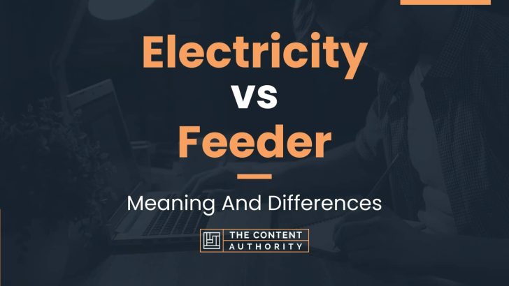 Electricity vs Feeder: Meaning And Differences