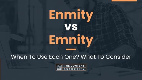 Enmity vs Emnity: When To Use Each One? What To Consider