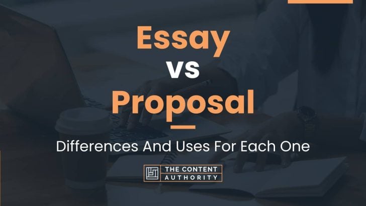 research proposal vs essay