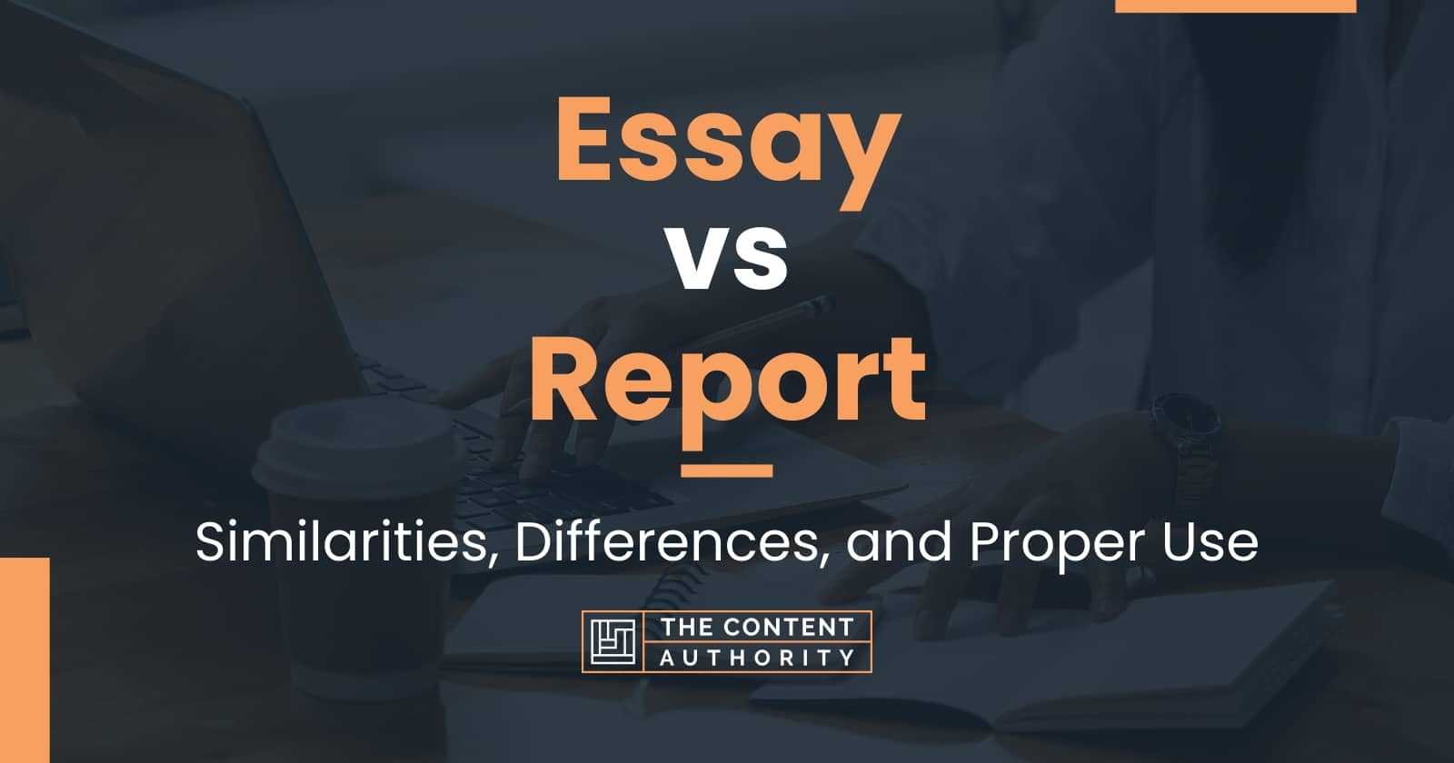 essay vs a report