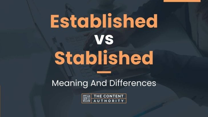 Established vs Stablished: Meaning And Differences
