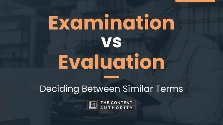 examination-vs-evaluation-deciding-between-similar-terms