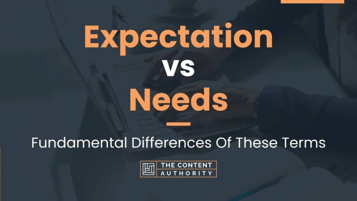 Expectation vs Needs: Fundamental Differences Of These Terms