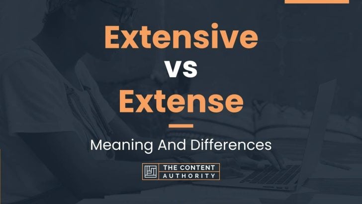 Extensive vs Extense: Meaning And Differences