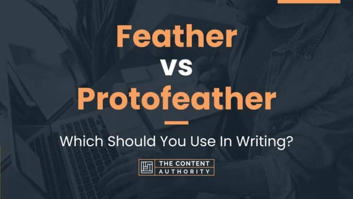 Feather vs Protofeather: Which Should You Use In Writing?