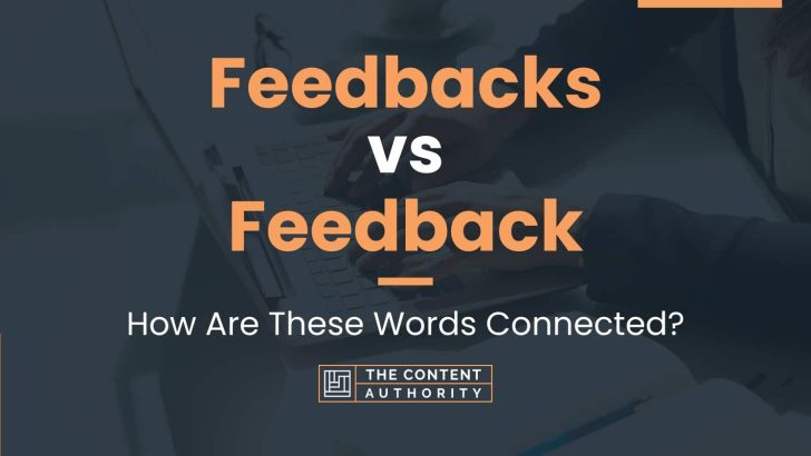 Feedbacks vs Feedback: How Are These Words Connected?