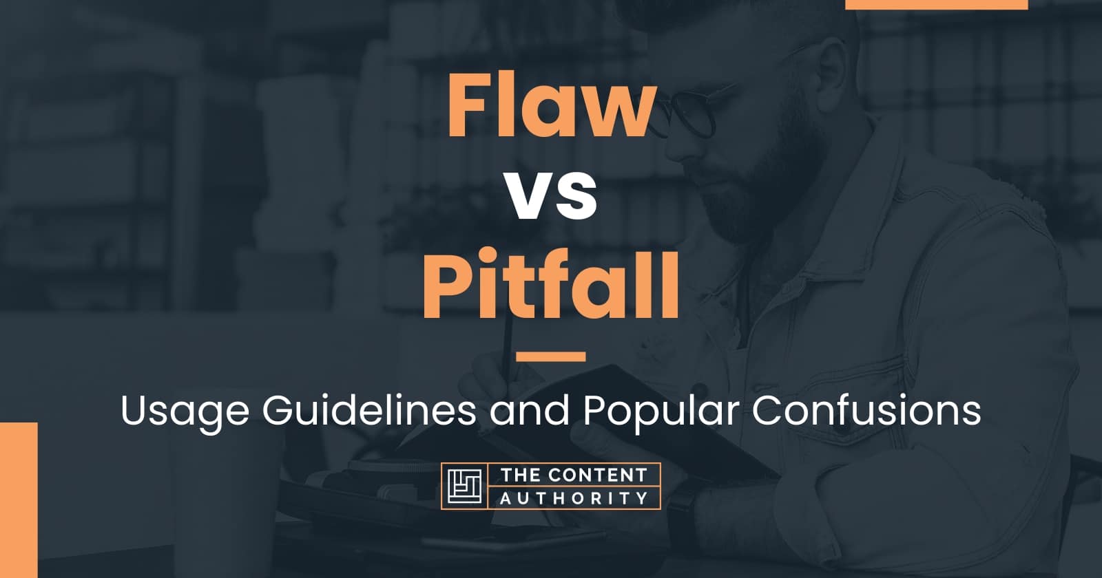 Flaw vs Pitfall Usage Guidelines and Popular Confusions
