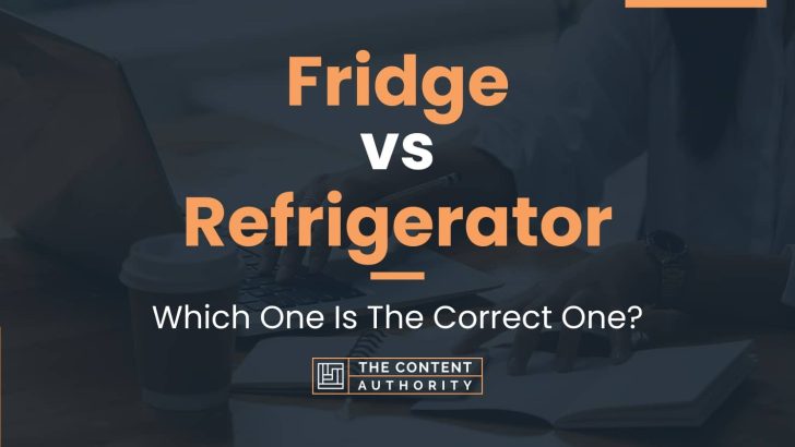 Fridge vs Refrigerator: Which One Is The Correct One?