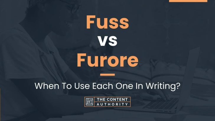 Fuss vs Furore: When To Use Each One In Writing?