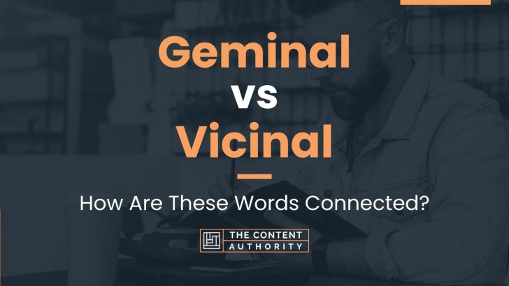 geminal vs vicinal