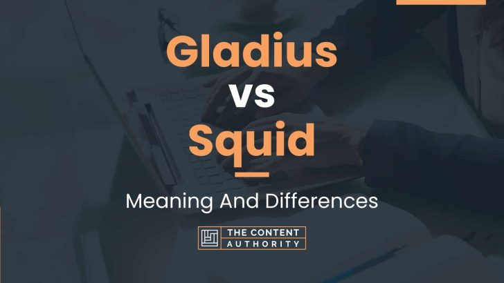 Gladius vs Squid: Meaning And Differences