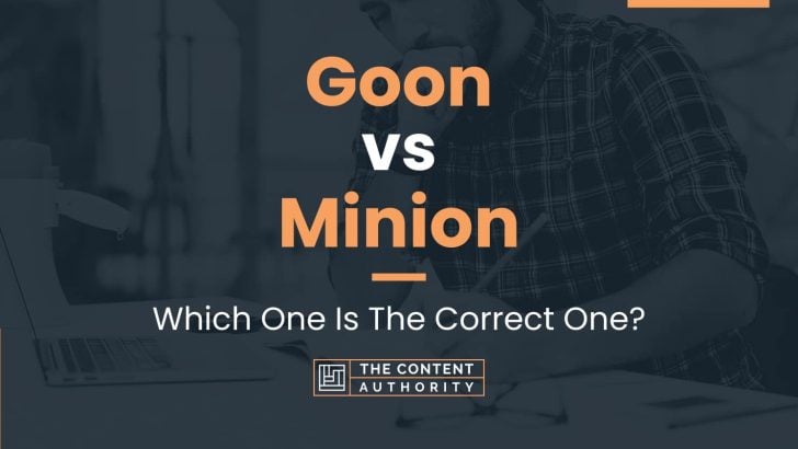Goon vs Minion: Which One Is The Correct One?