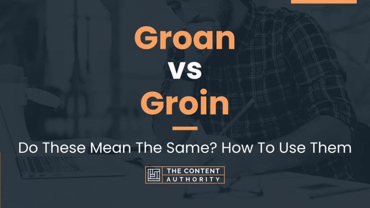 Groan vs Groin: Do These Mean The Same? How To Use Them