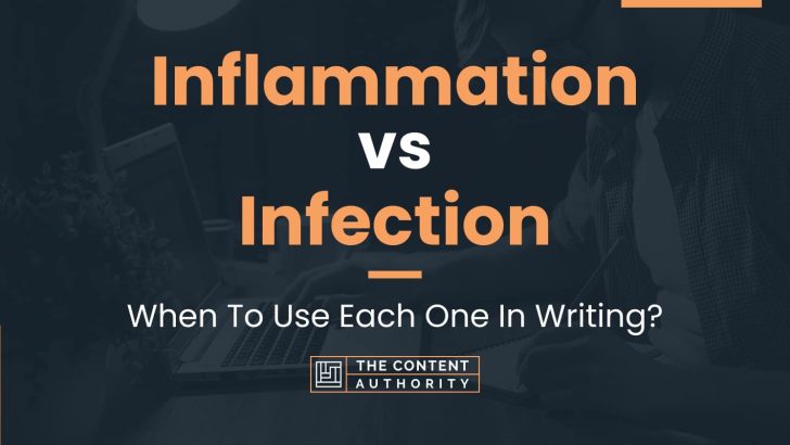 Inflammation vs Infection: When To Use Each One In Writing?