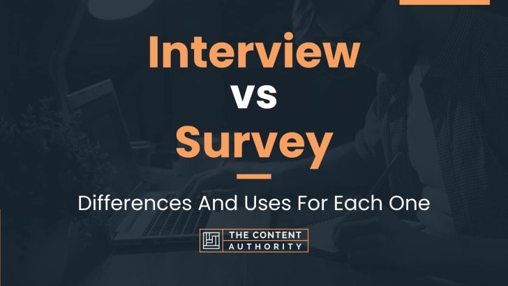 Interview vs Survey: Differences And Uses For Each One