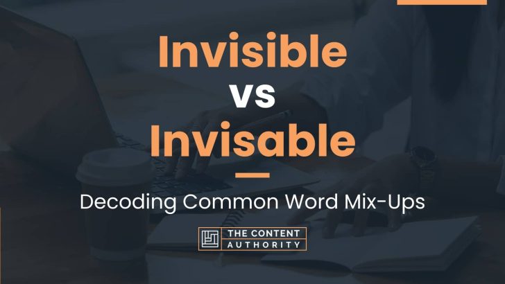 Invisible vs Invisable: Decoding Common Word Mix-Ups