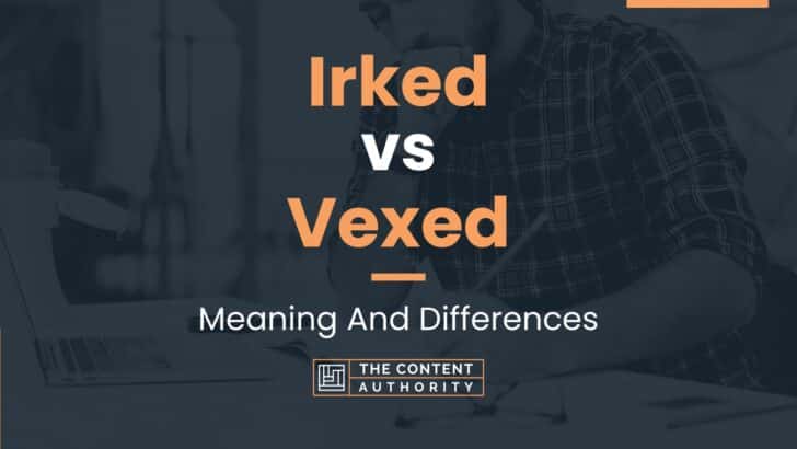 Irked vs Vexed: Meaning And Differences