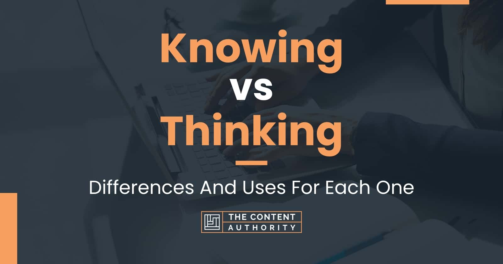 Knowing vs Thinking: Decoding Common Word Mix-Ups