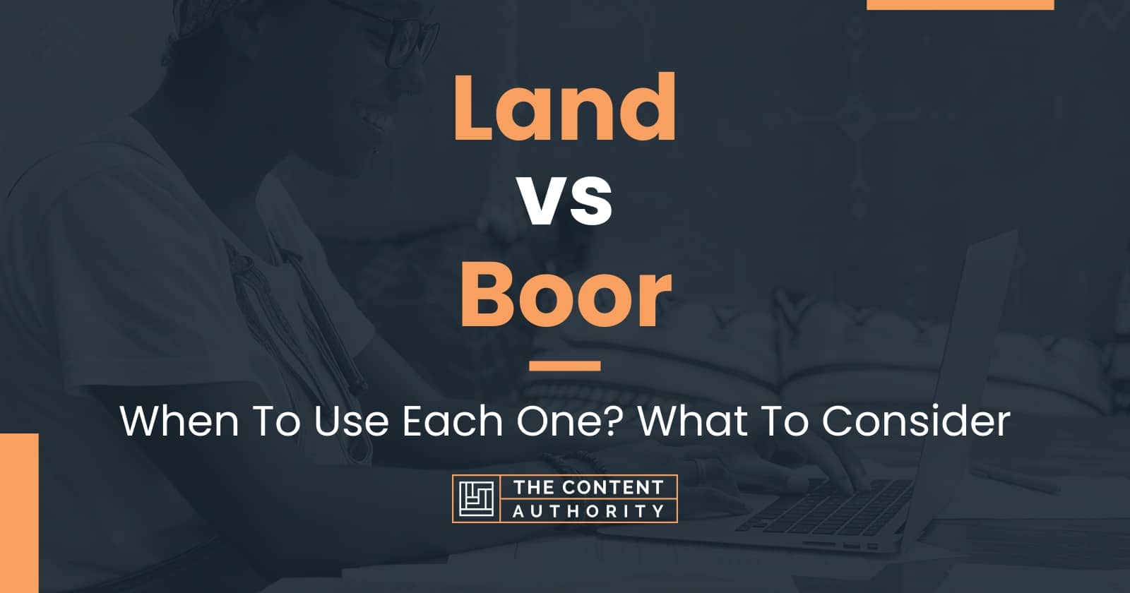 Boor and land