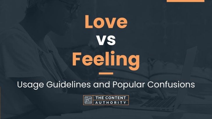 Love vs Feeling: Usage Guidelines and Popular Confusions