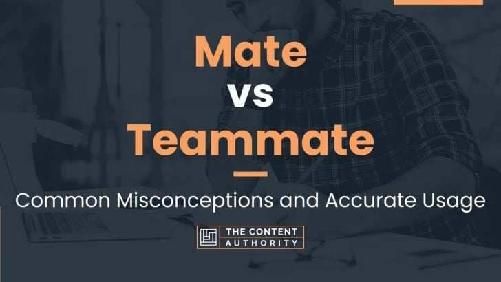 Mate vs Teammate: Common Misconceptions and Accurate Usage