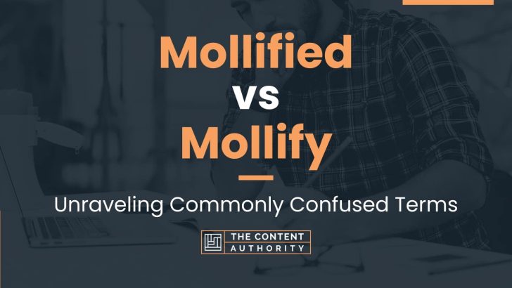 Mollified vs Mollify: Unraveling Commonly Confused Terms