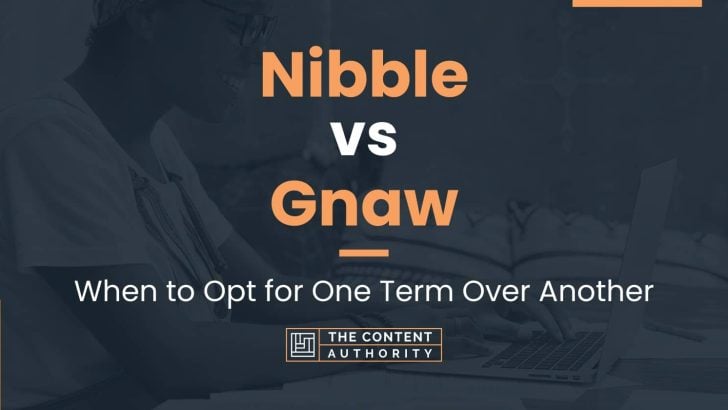 Nibble vs Gnaw: When to Opt for One Term Over Another