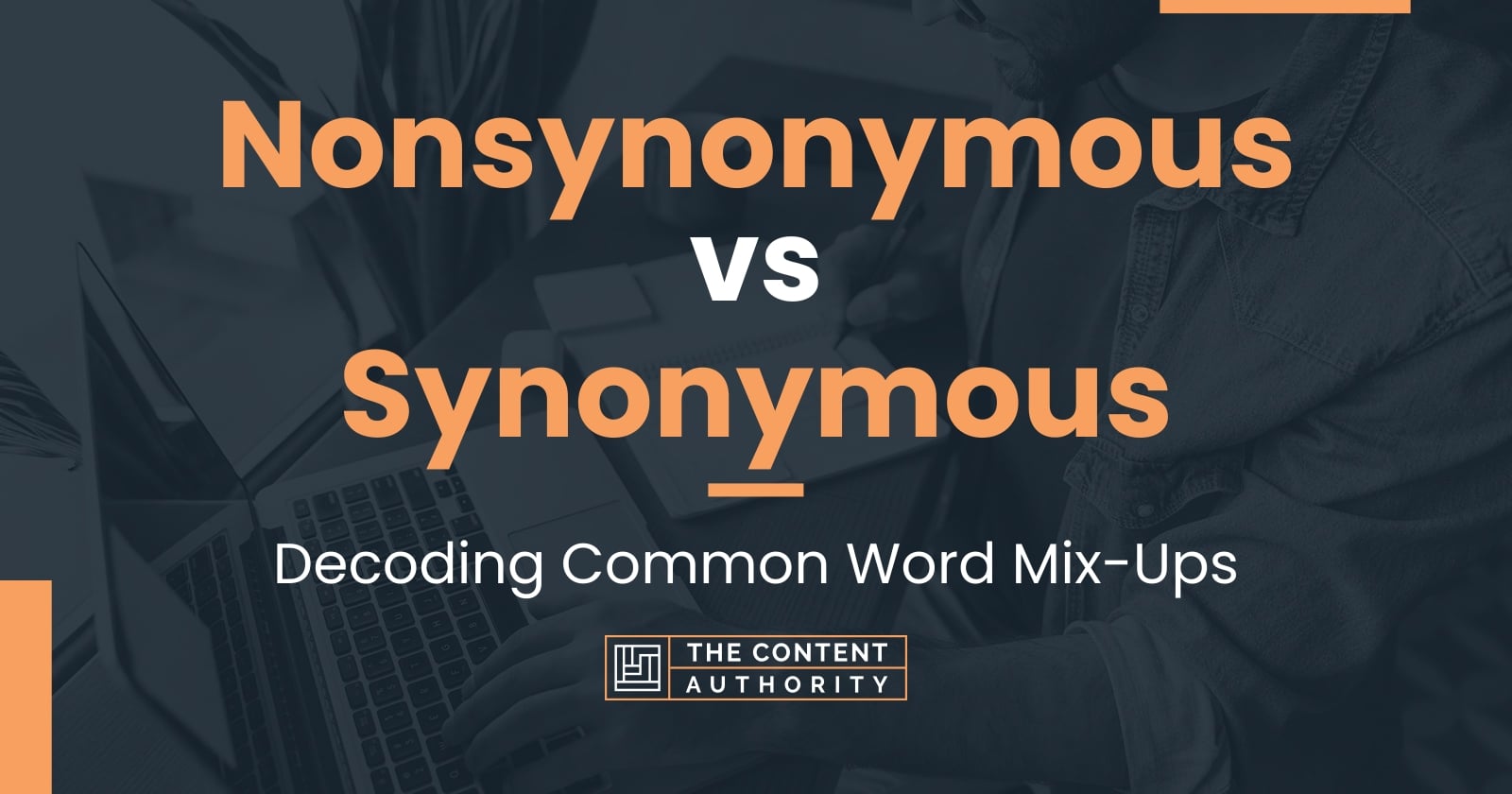 Nonsynonymous vs Synonymous: Decoding Common Word Mix-Ups