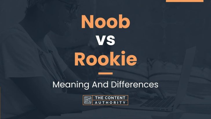Noob vs Rookie: Meaning And Differences