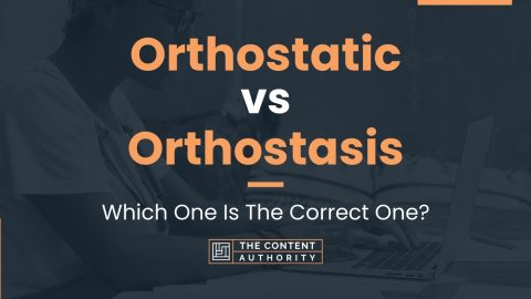 Orthostatic vs Orthostasis: Which One Is The Correct One?