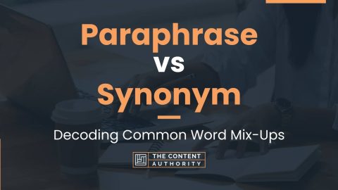 Paraphrase vs Synonym: Decoding Common Word Mix-Ups