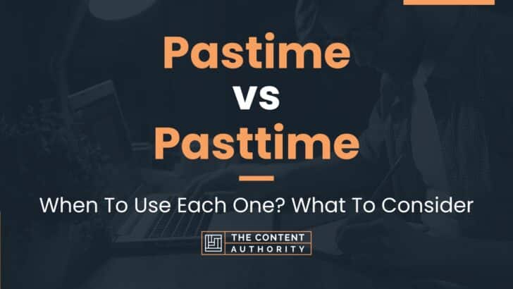 What Does Pastime Mean In Writing