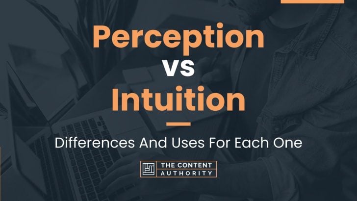 Perception Vs Intuition: Differences And Uses For Each One