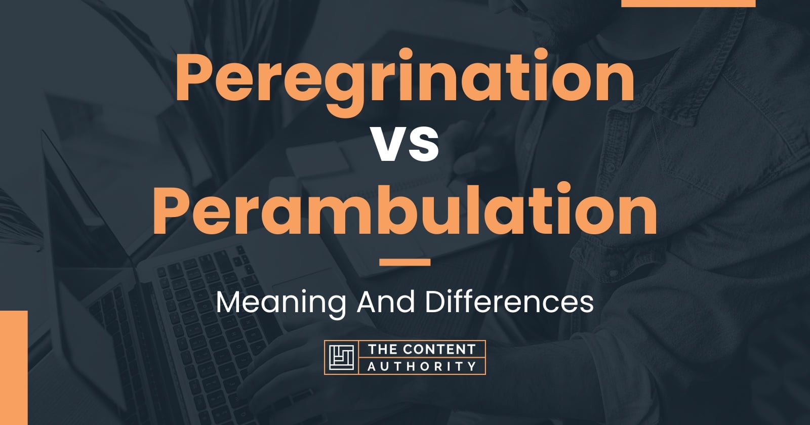 peregrination verb meaning